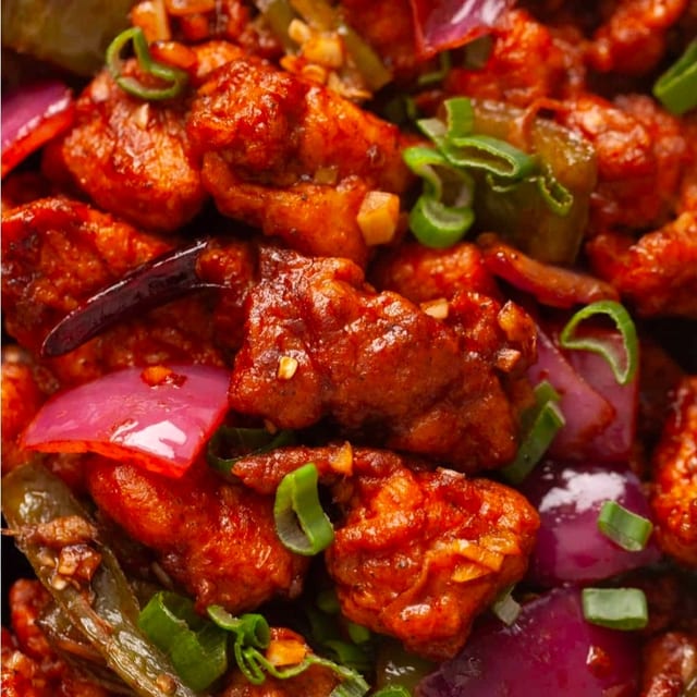 Chili Chicken or Chili Paneer.