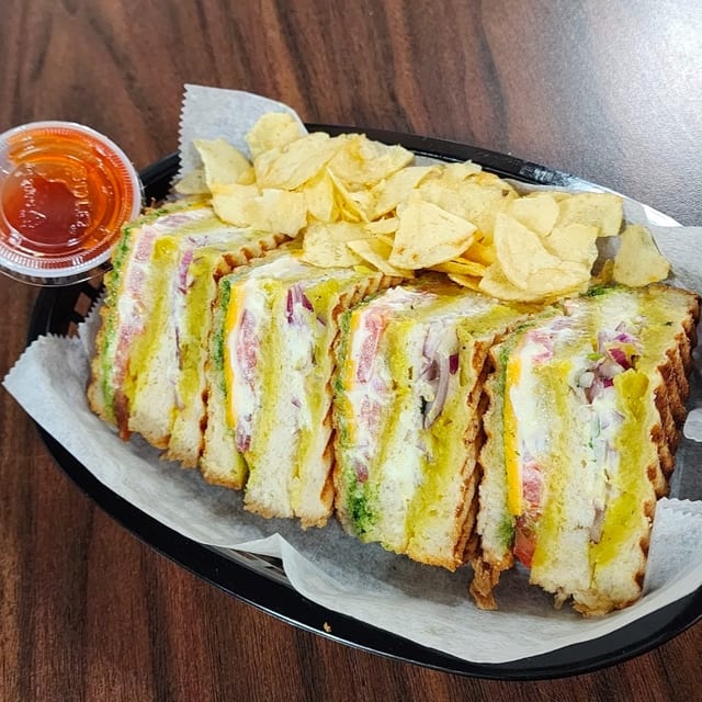 Veg Cheese Grill Sandwich.